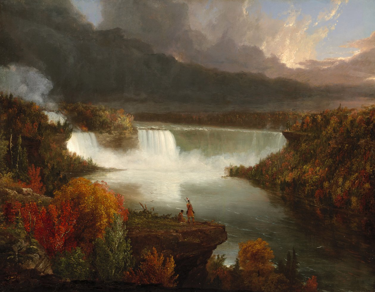 Fjernsyn over Niagara Falls, 1830 af Thomas Cole