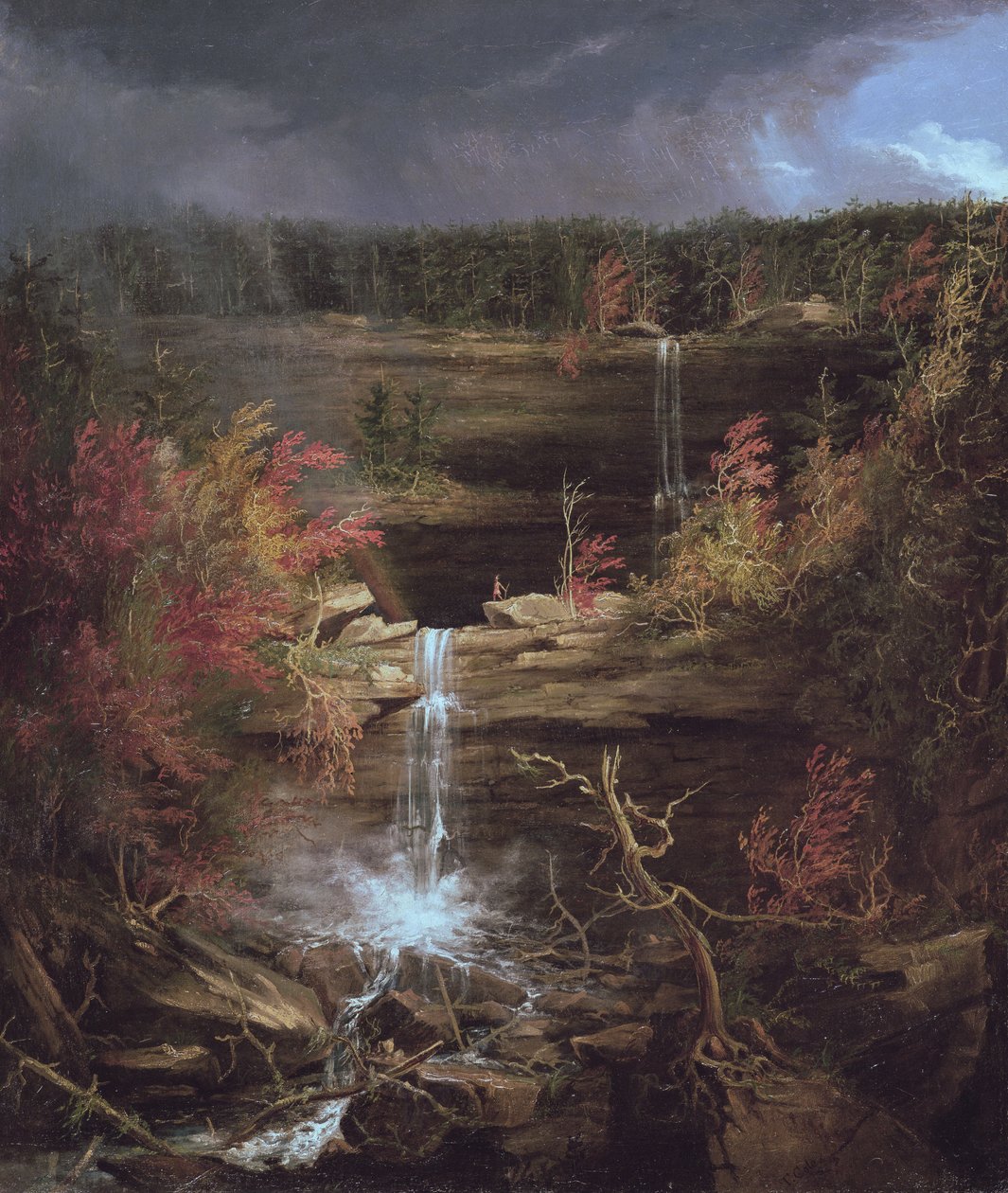 Kaaterskill Falls, 1826 af Thomas Cole