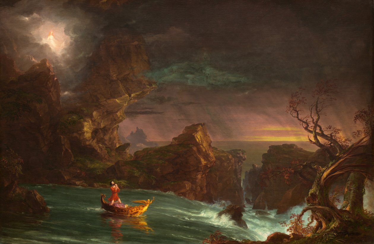 The Voyage of Life: Manhood, 1842. af Thomas Cole