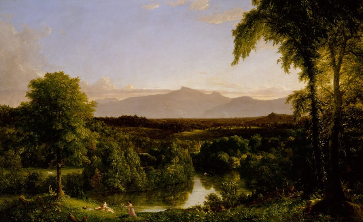 Udsigt over Catskill-tidligt efterår, 1836-37. af Thomas Cole