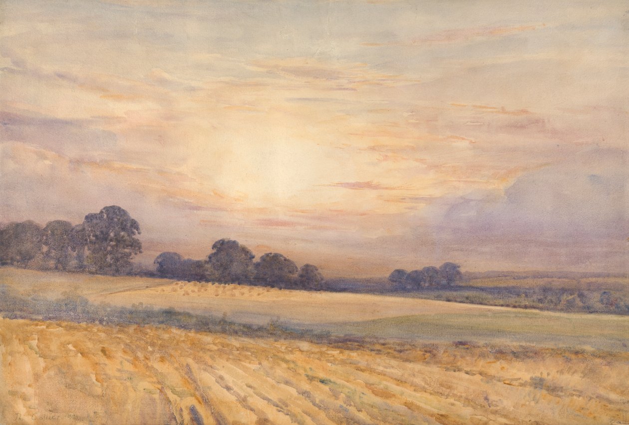 Landskab ved solnedgang af Thomas Collier