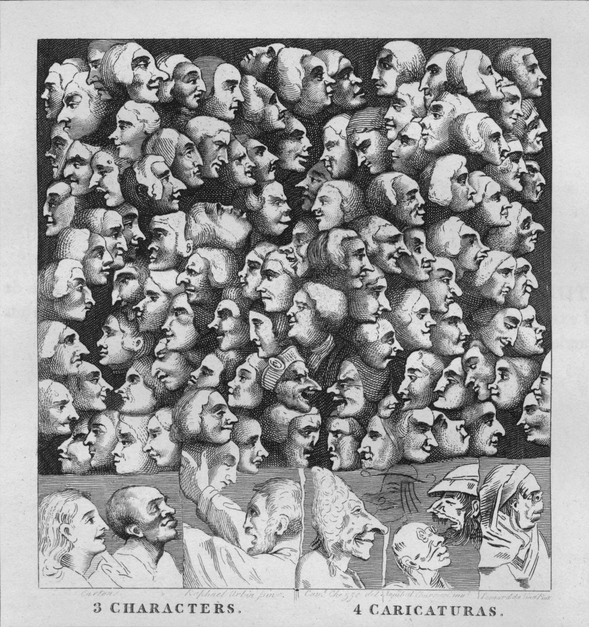 Karakterer og karikaturer, 1807, 1827. af Thomas Cook