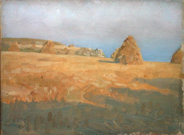 Golden Grain (olie om bord) af Thomas Cooper Gotch