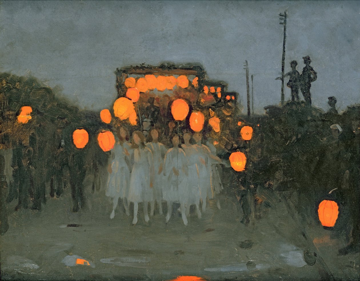 Lanterneparaden c.1918 af Thomas Cooper Gotch