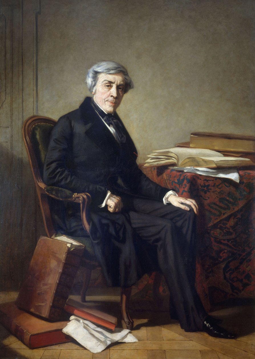 Portræt af Jules Michelet (1798-1874) af Thomas Couture