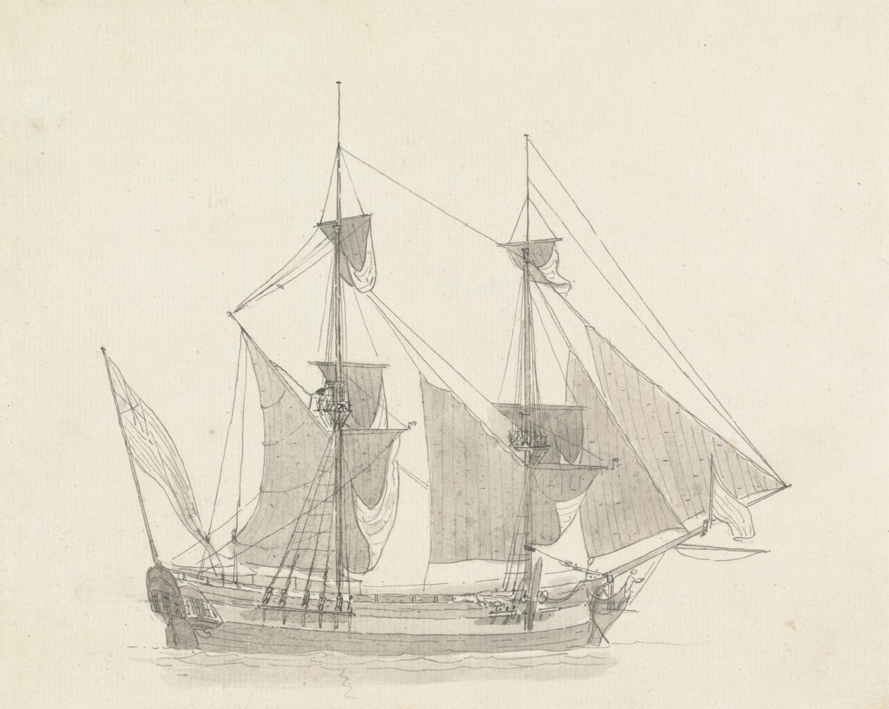 En tomester i sejl af Thomas Daniell