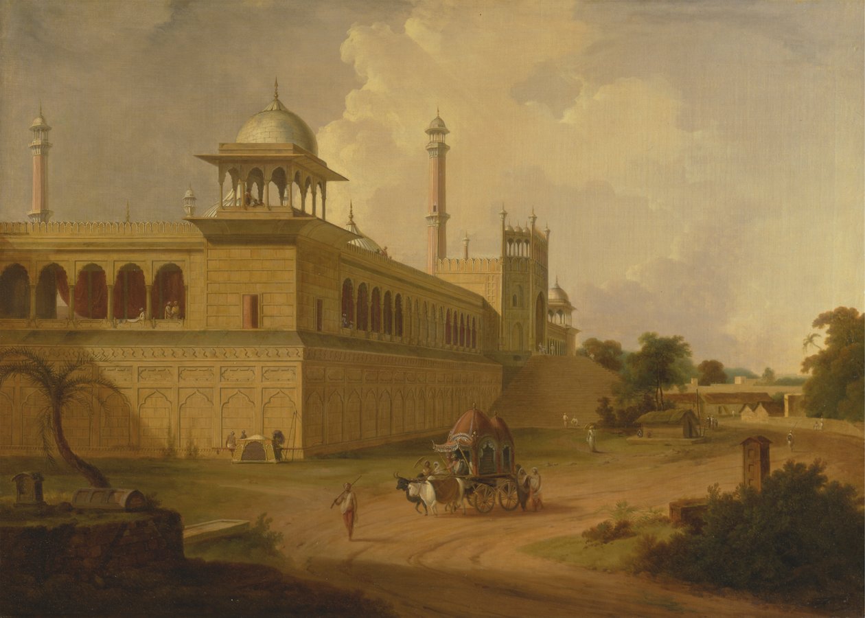 Jama Masjid, Delhi af Thomas Daniell