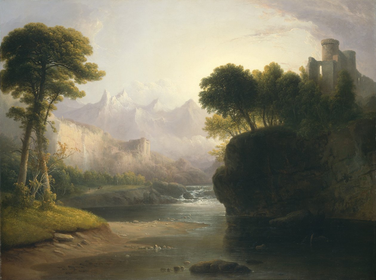 Fantasifuldt Landskab, 1834. af Thomas Doughty