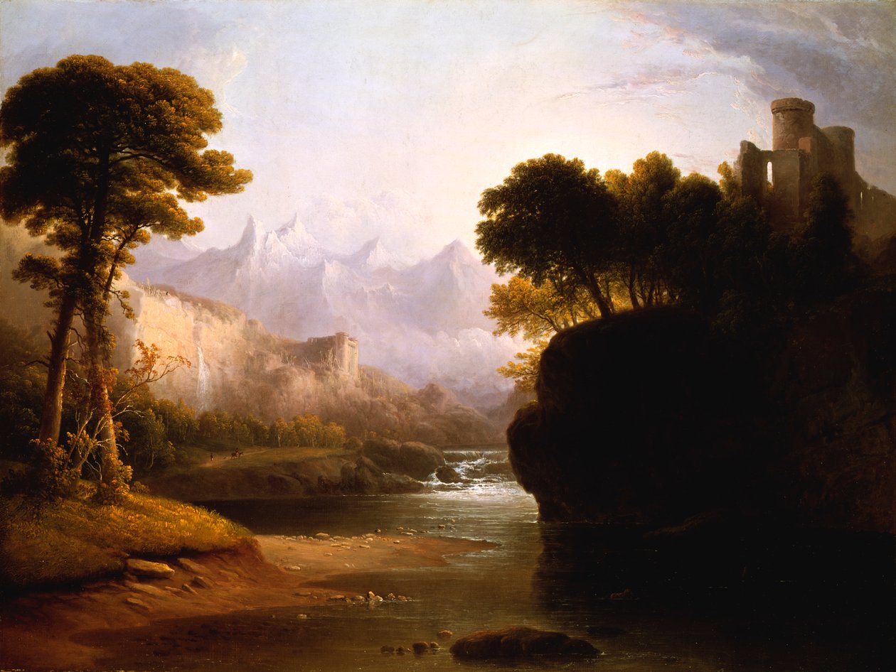 Fantasifuldt landskab, 1834. af Thomas Doughty