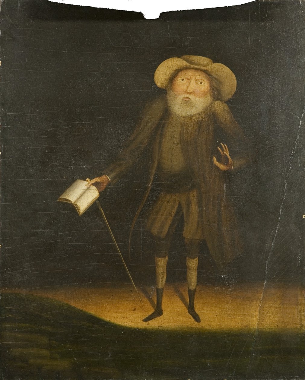 Portræt af Benjamin Lay af Thomas Dr Pole