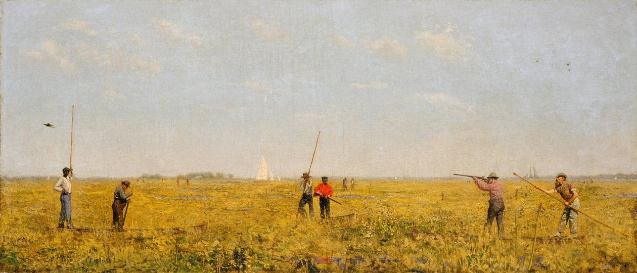 Pushing for Rail, 1874. af Thomas Eakins