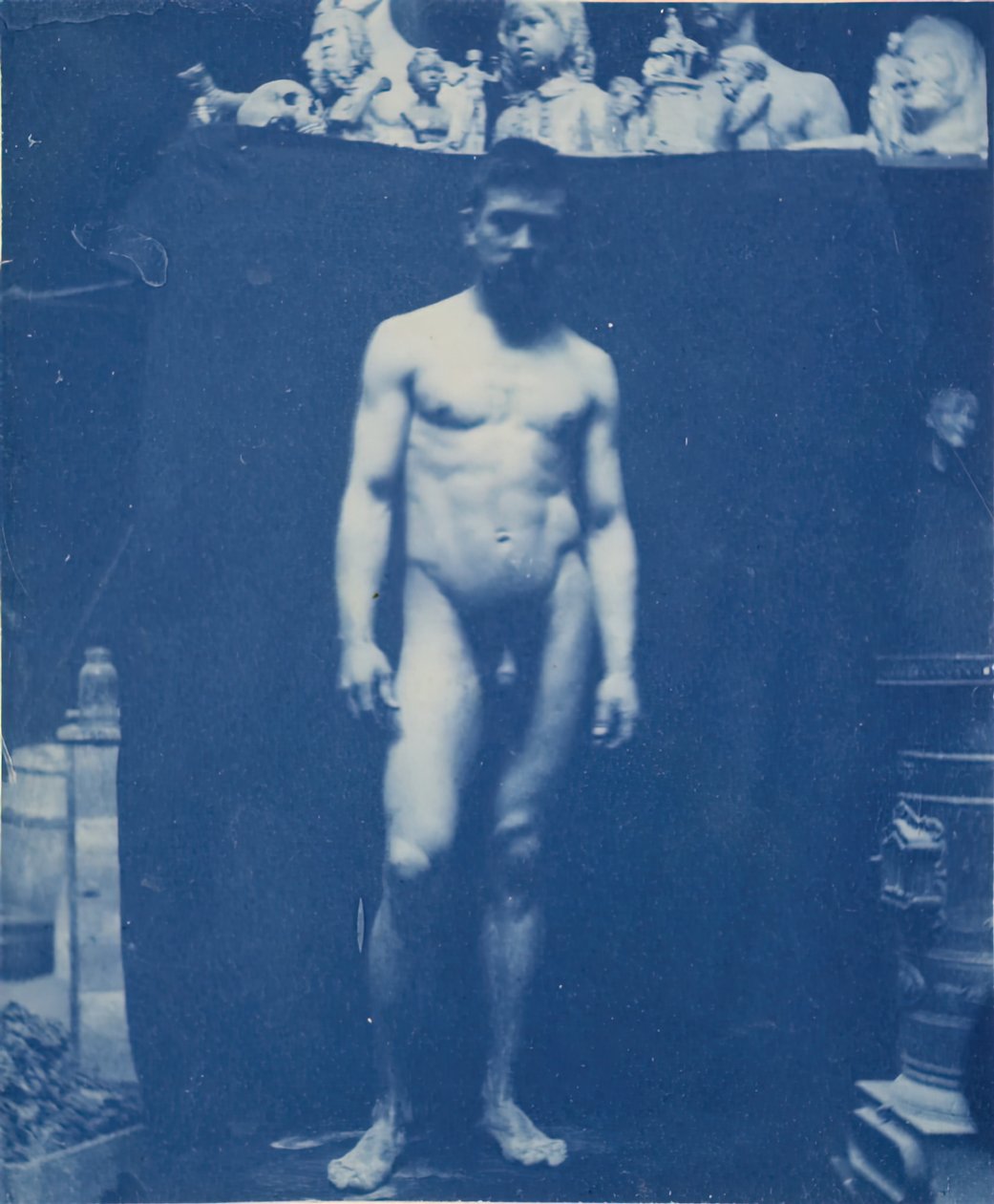 Stående nøgen Samuel Murray, ca. 1890-1892. af Thomas Eakins