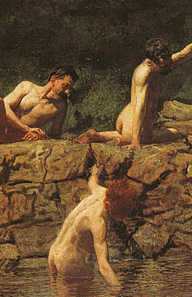 Svømmehul, 1885 af Thomas Eakins