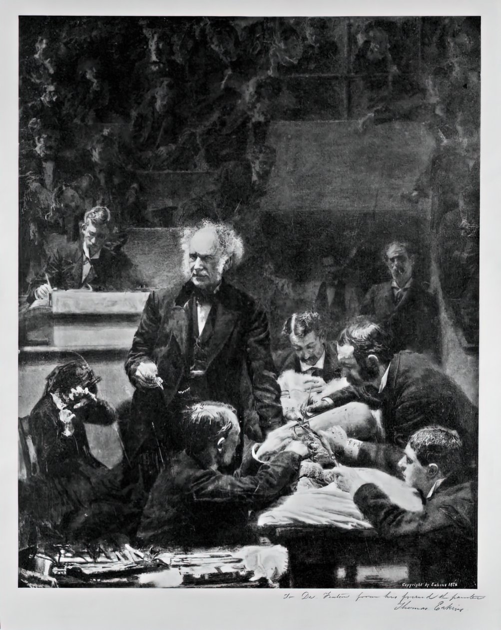 The Gross Clinic, 1876. af Thomas Eakins