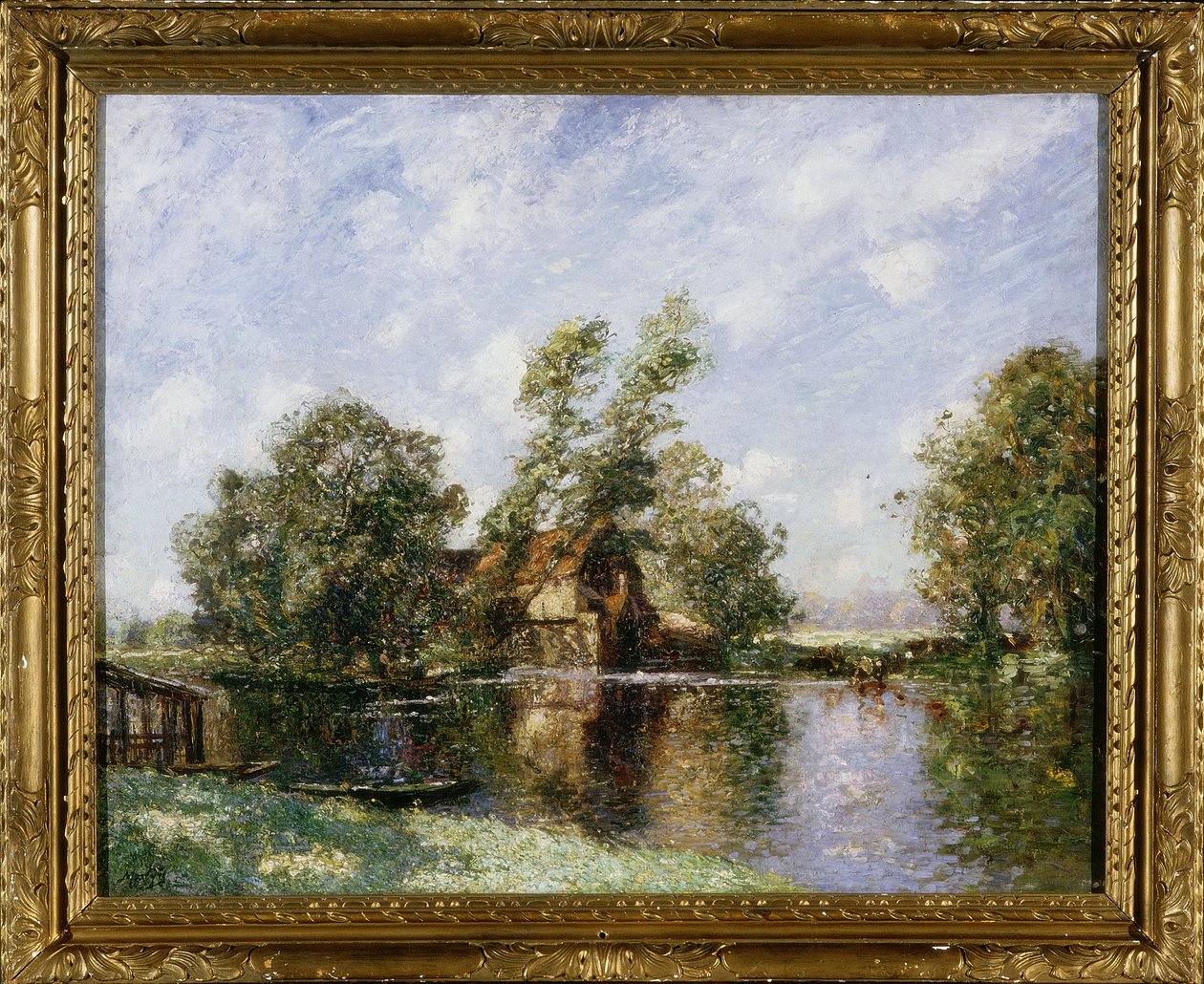 The Old Mill, Houghton, Cambridgeshire, ca. 1907 af Thomas Edwin Mostyn