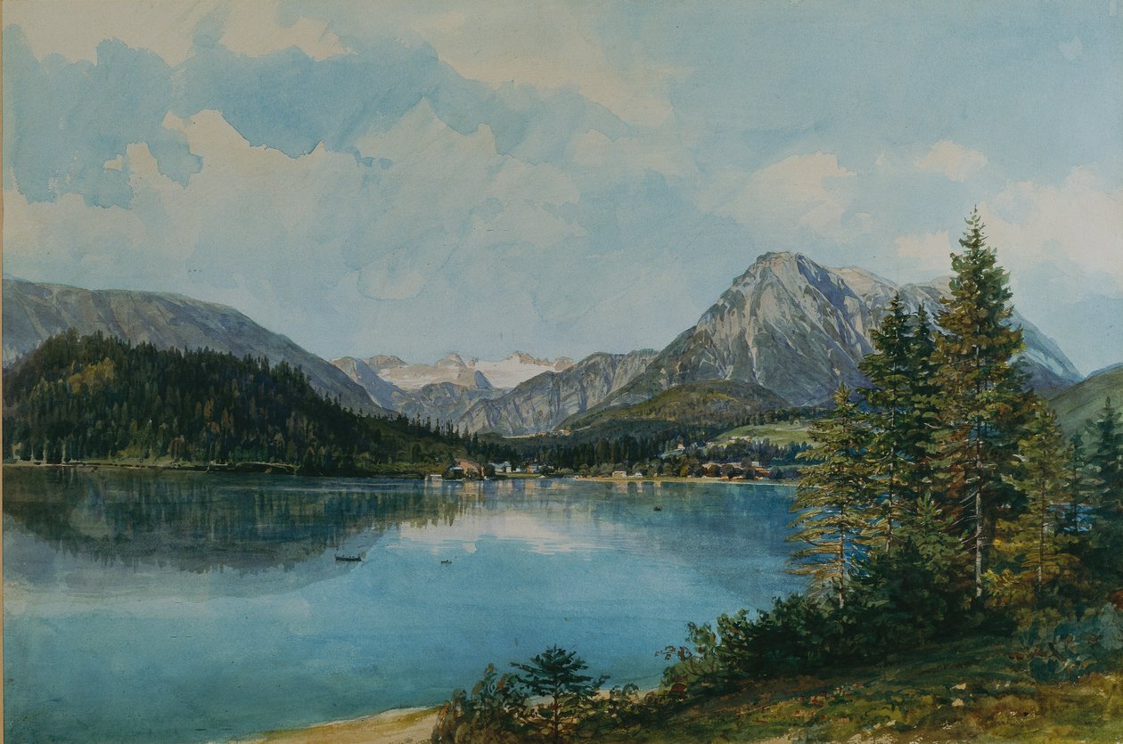 Altausseersee med Dachstein af Thomas Ender