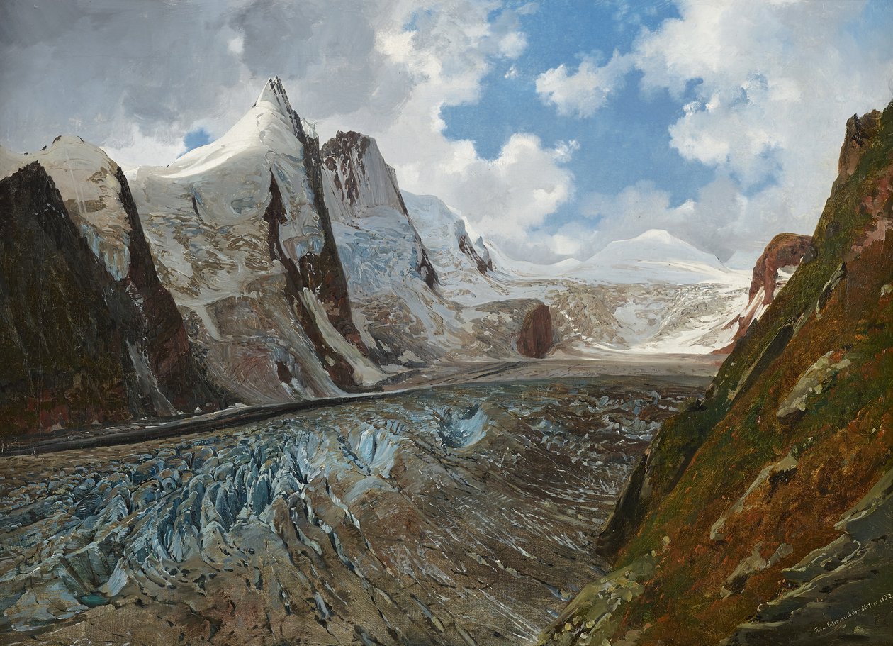 Großglockner med Pasterze af Thomas Ender