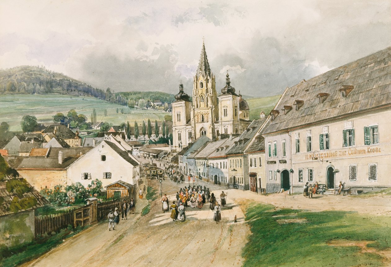 Mariazell af Thomas Ender