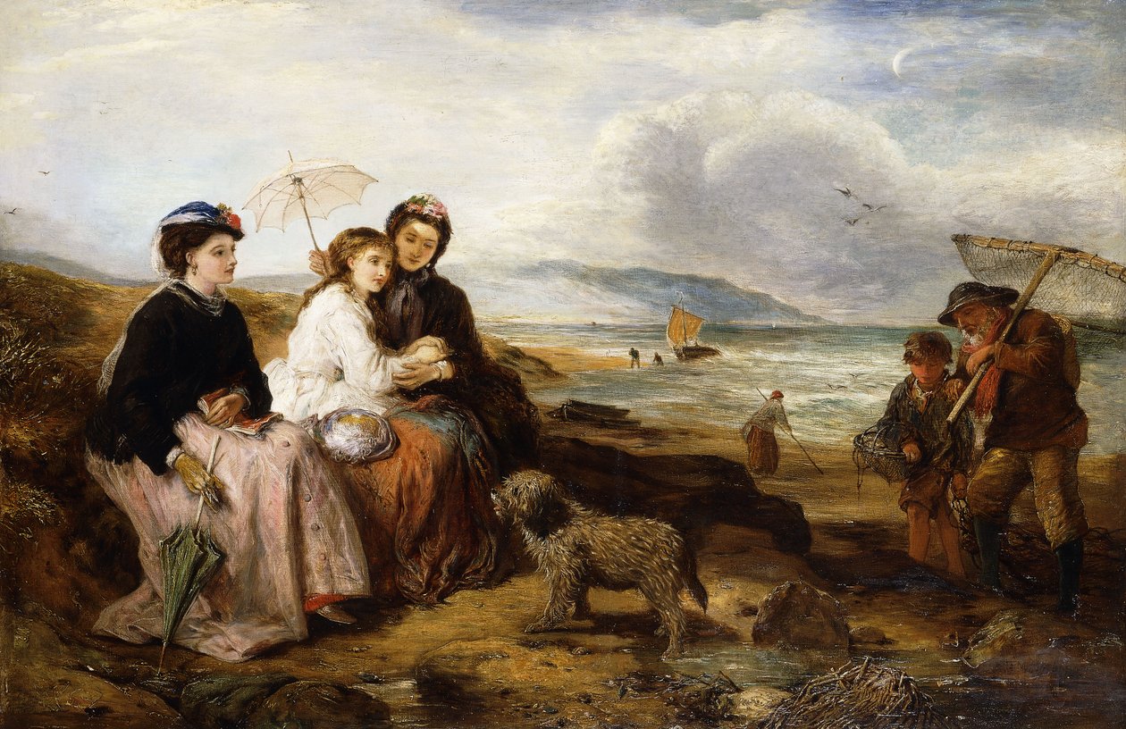 Ved havet, 1877 af Thomas Falcon Marshall