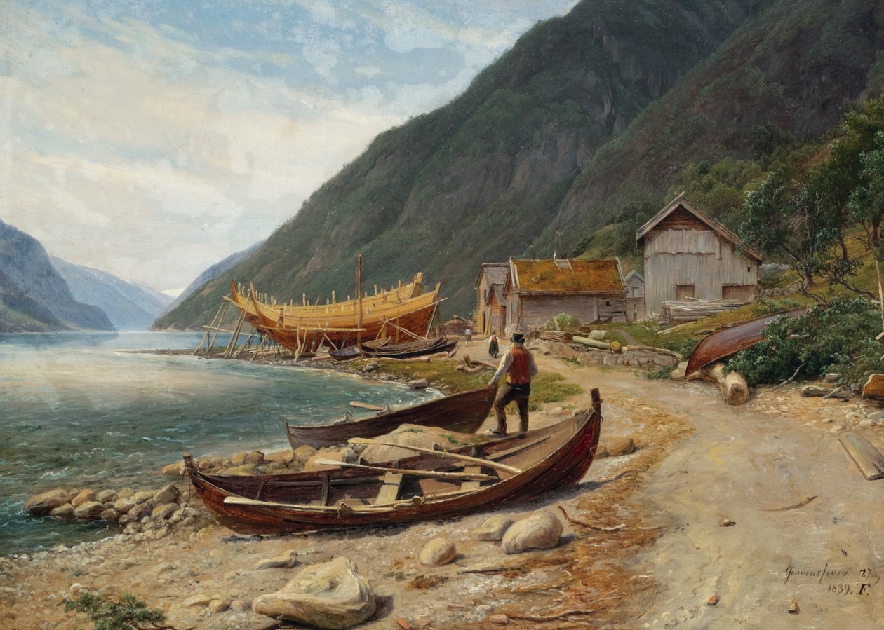 Gravensfjord af Thomas Fearnley