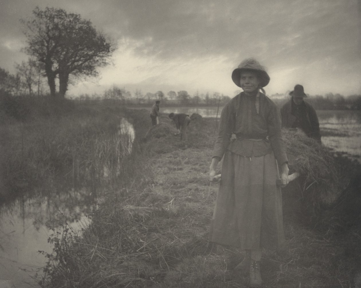 Polering af marskens hø, 1886 (foto) af Thomas Frederick Goodall