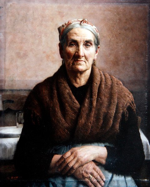 Madame Dafashno (olie på lærred) af Thomas Frederick Mason Sheard