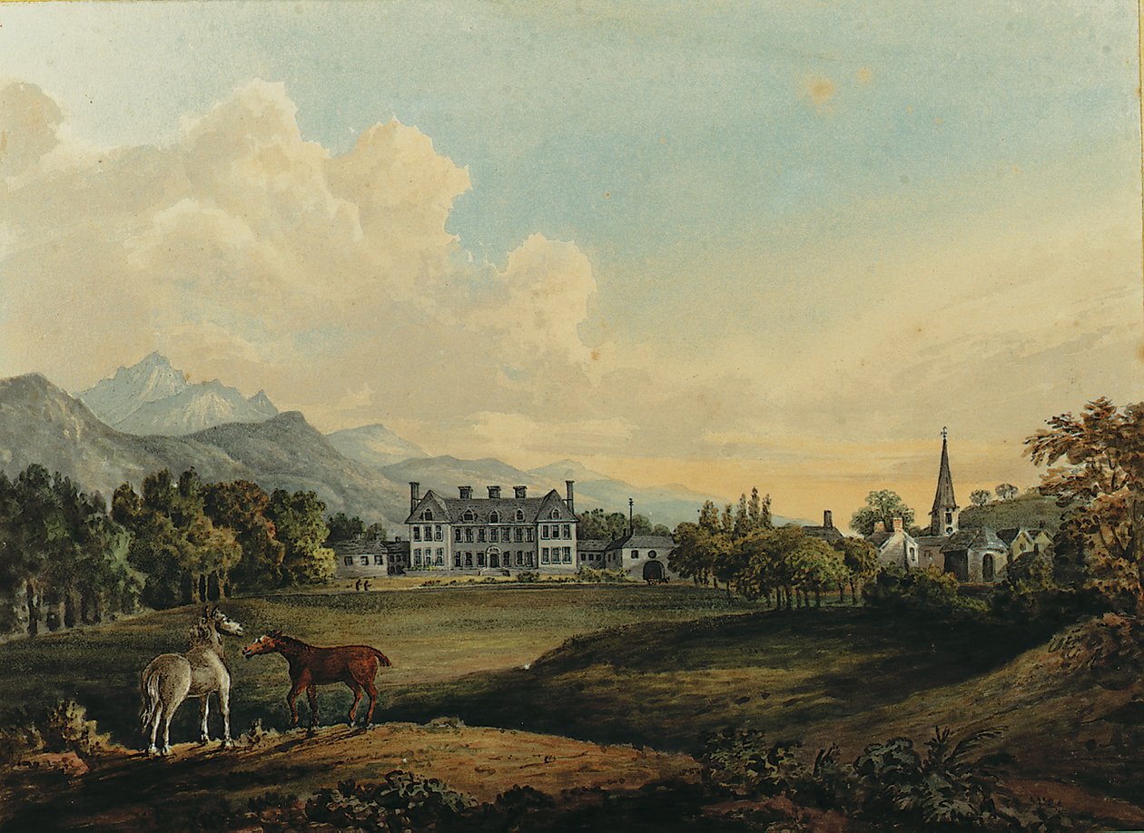 Udsigt i Killarney: Lord Kenmares hus af Thomas Gage
