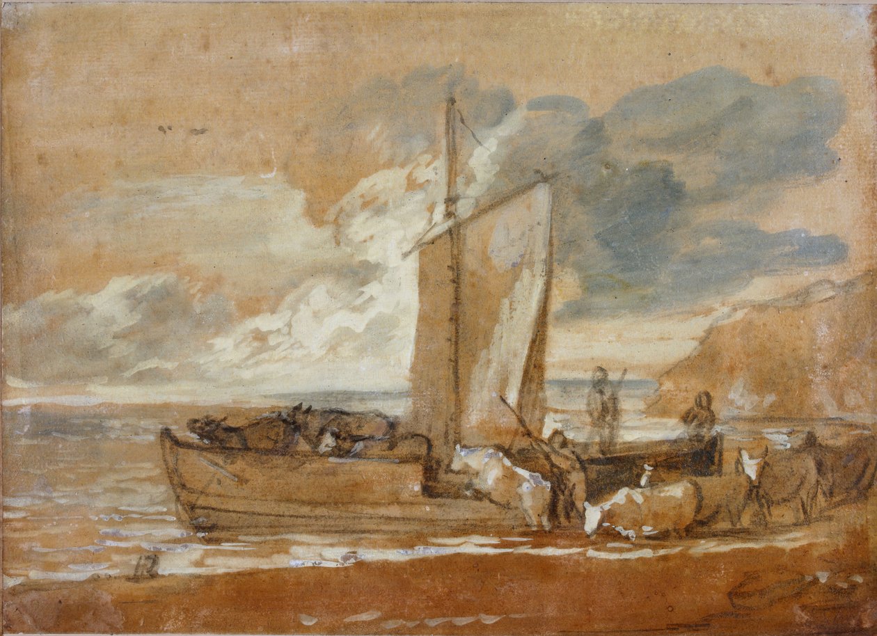 En kvægfærge, 1784-1788. af Thomas Gainsborough