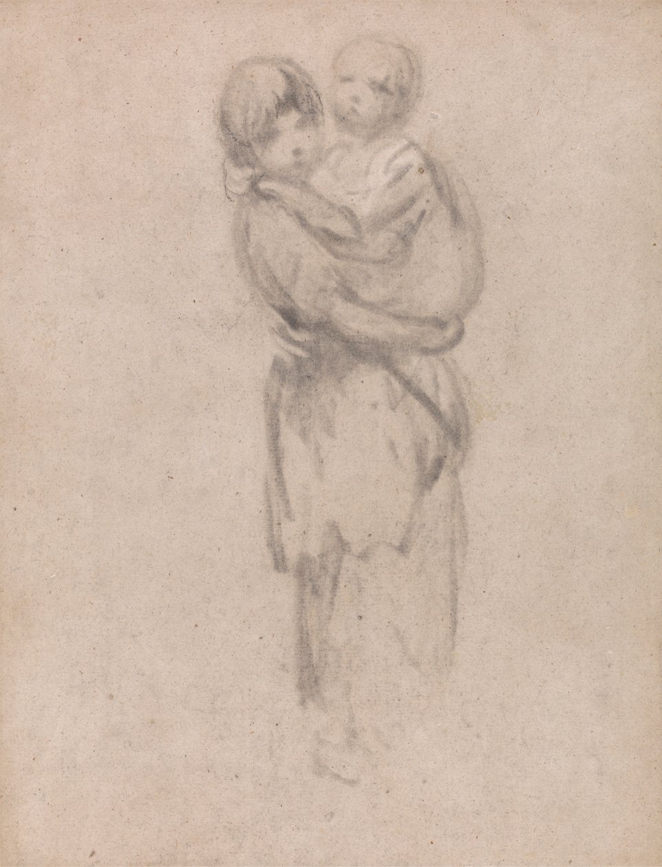 En ung pige, der holder et barn af Thomas Gainsborough