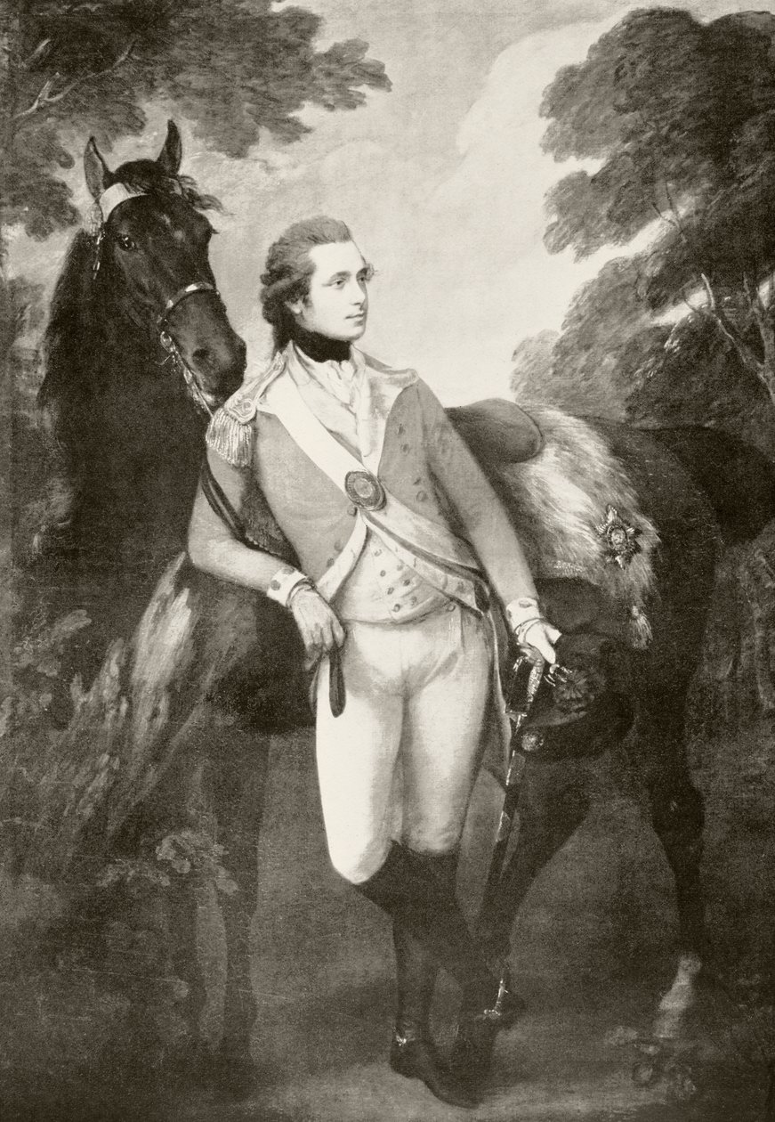 Anthony St Leger (litho) af Thomas Gainsborough