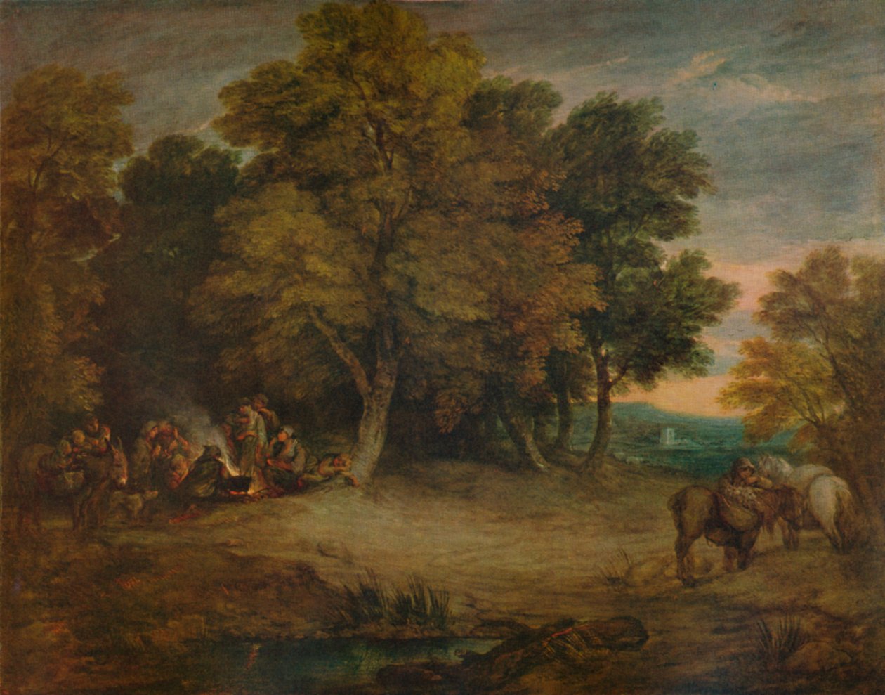 Gipsy Campment: Sunset, c1758, 1935 af Thomas Gainsborough
