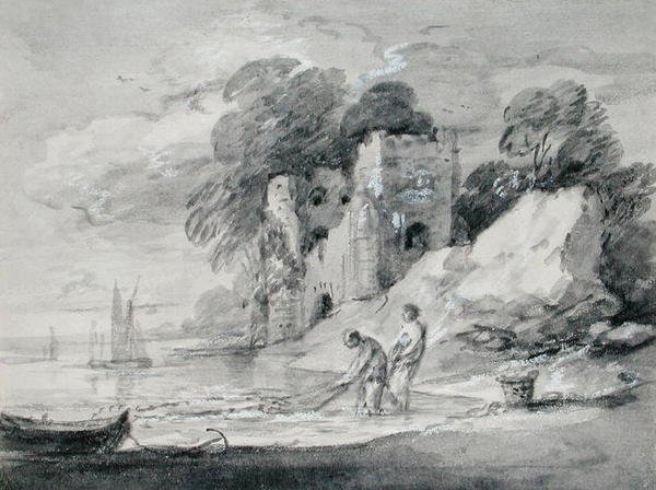 At trække Seinen-nettet af Thomas Gainsborough