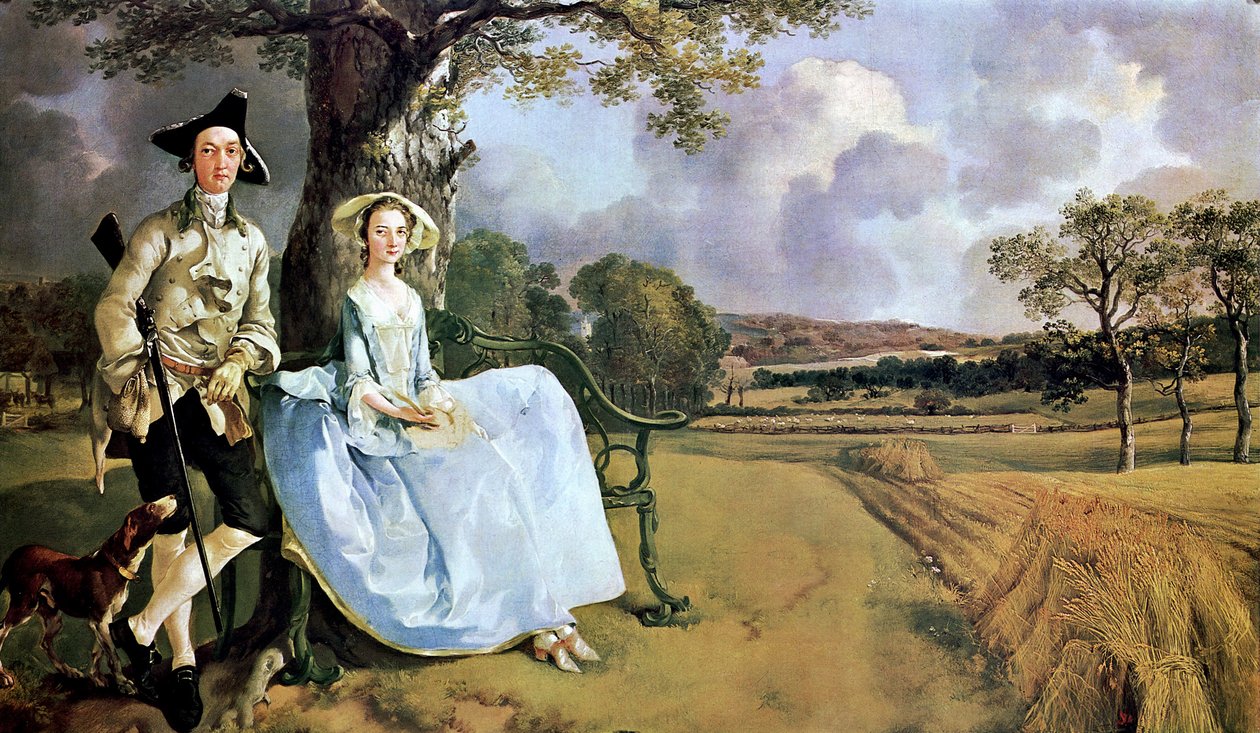 Hr. og fru Andrews af Thomas Gainsborough