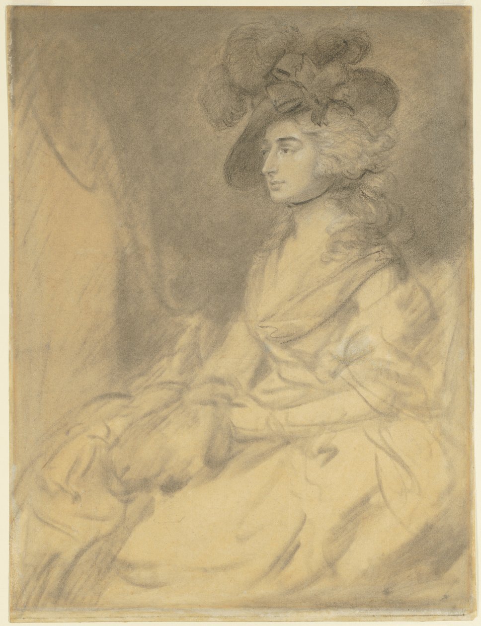Fru Sarah Siddons, 1785. af Thomas Gainsborough