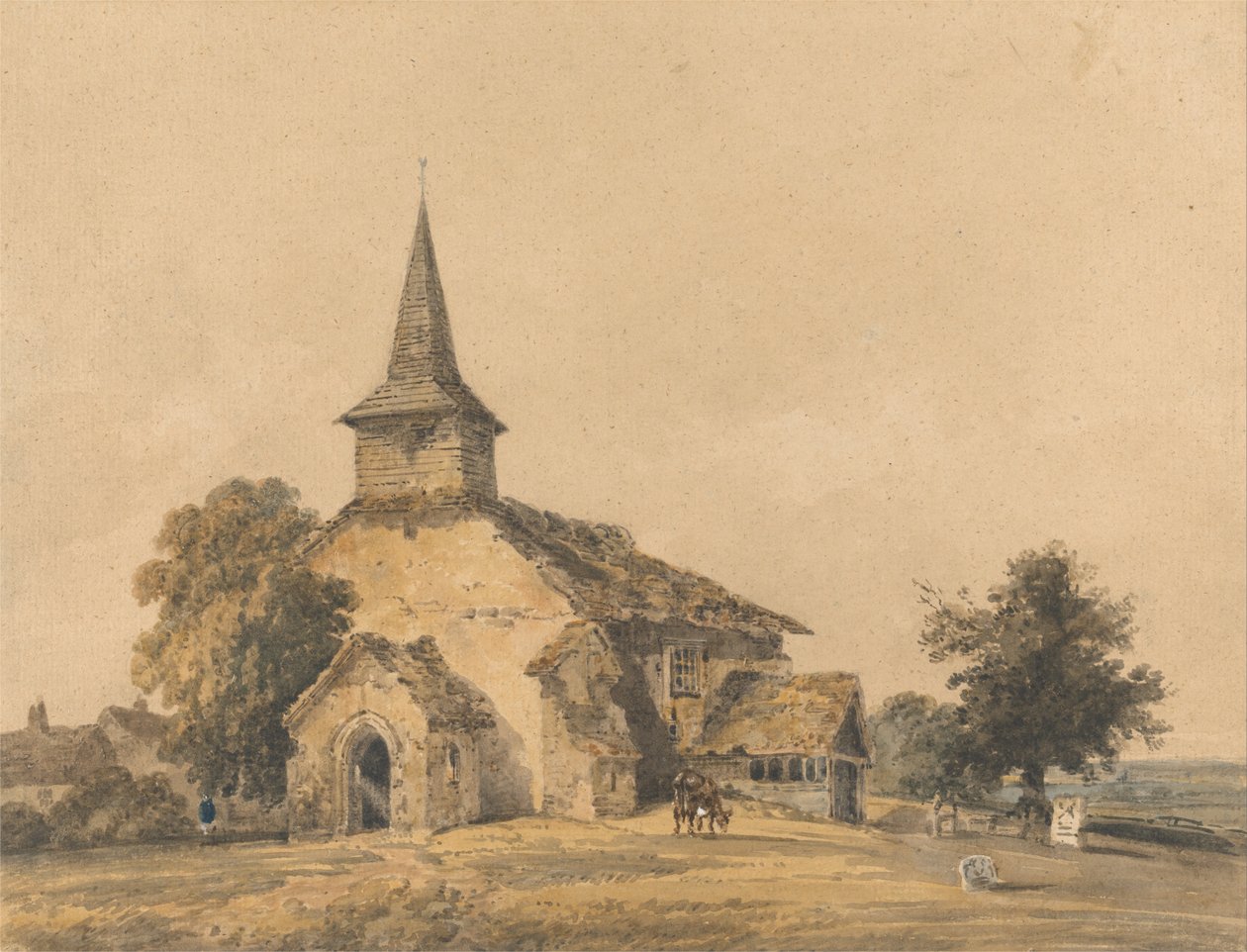 Kapelkirken, Surrey af Thomas Girtin