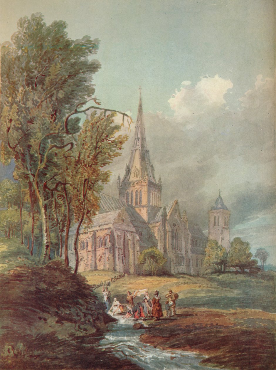 Glasgow Cathedral, c1700-tallet af Thomas Girtin