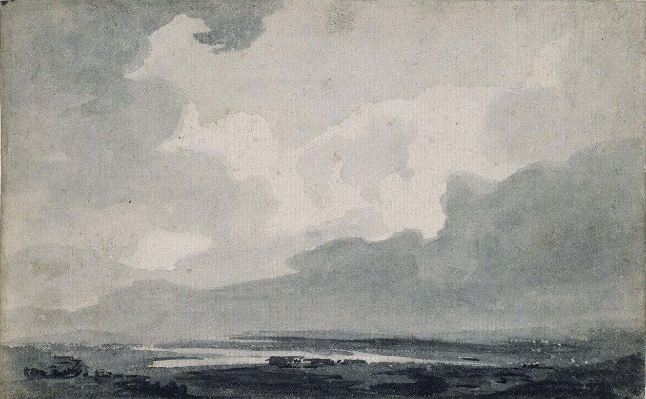 Moorland View, c1800 af Thomas Girtin