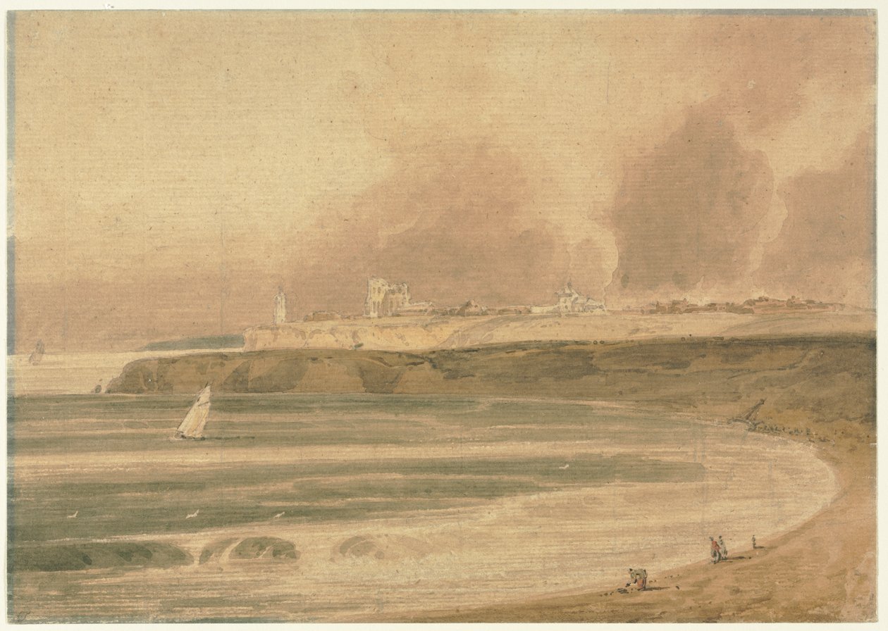 Tynemouth, Northumberland af Thomas Girtin