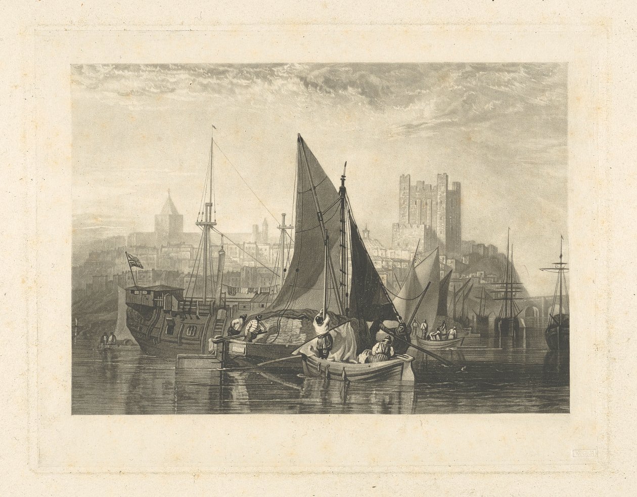 Rochester, ved floden Medway af Thomas Goff Lupton