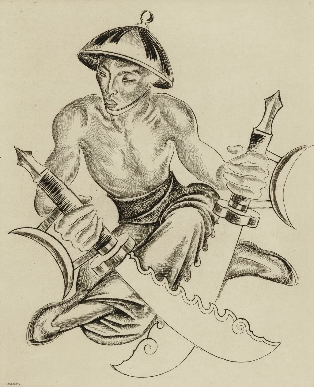 (Kinesisk mand) af Thomas Handforth