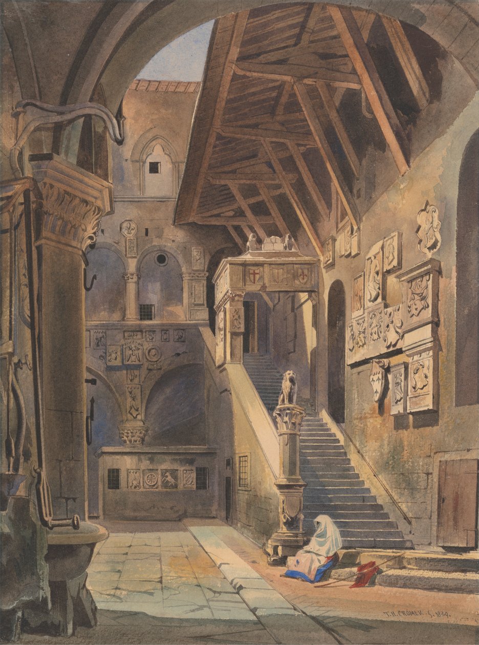 Court of the Bargello, Firenze af Thomas Hartley Cromek