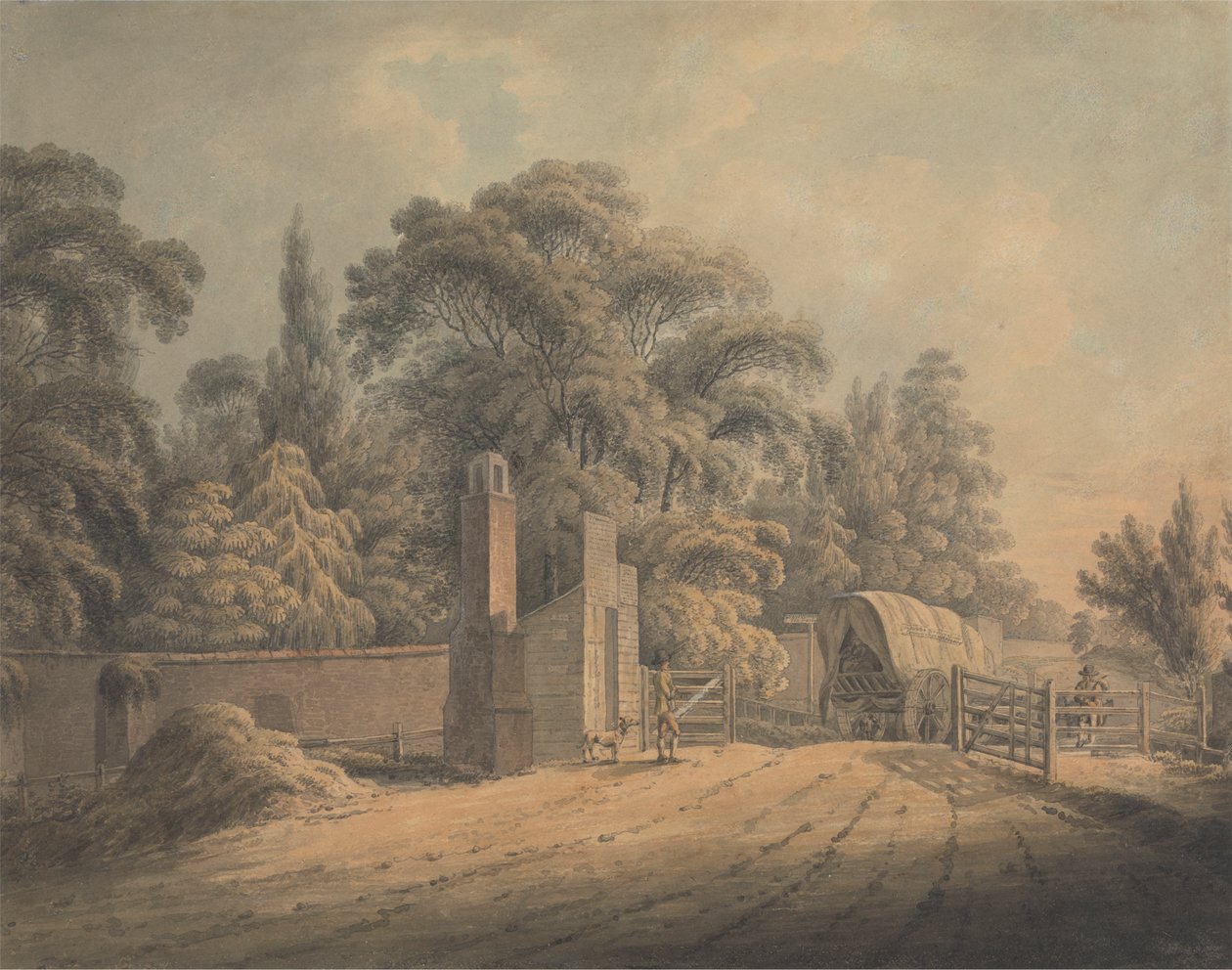 Bayswater Turnpike af Thomas Hearne
