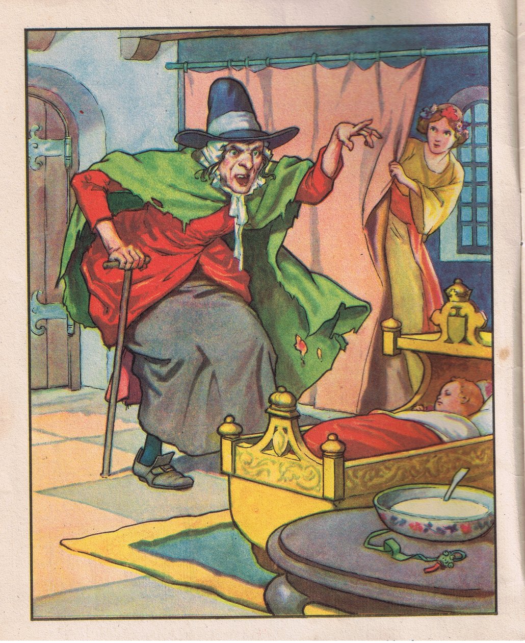 Den gamle heks (litografi) af Thomas Heath Robinson
