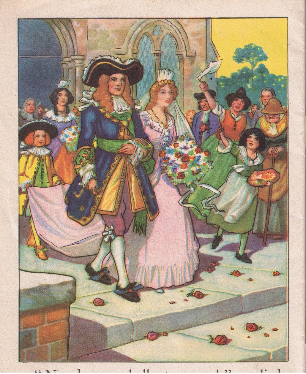 Brylluppet (litografi) af Thomas Heath Robinson