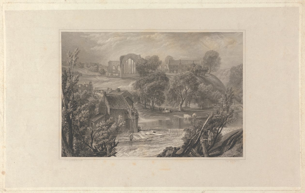 Egglestone Abbey, nær Barnard Castle af Thomas Higham