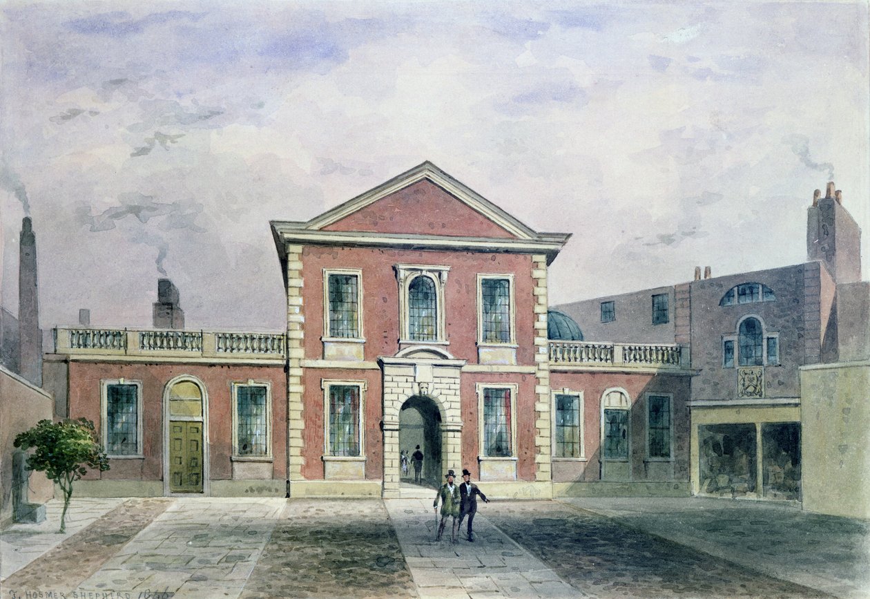 Barber Surgeons Hall, 1846 af Thomas Hosmer Shepherd