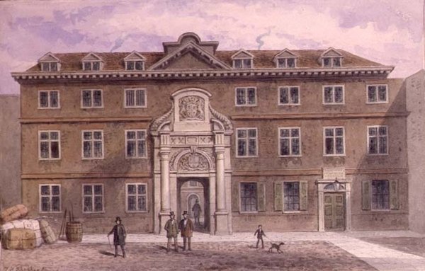 Blackwell Hall, c 1820 (akvarel) af Thomas Hosmer Shepherd