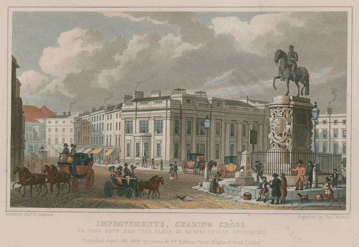 Forbedringer, Charing Cross, London af Thomas Hosmer Shepherd