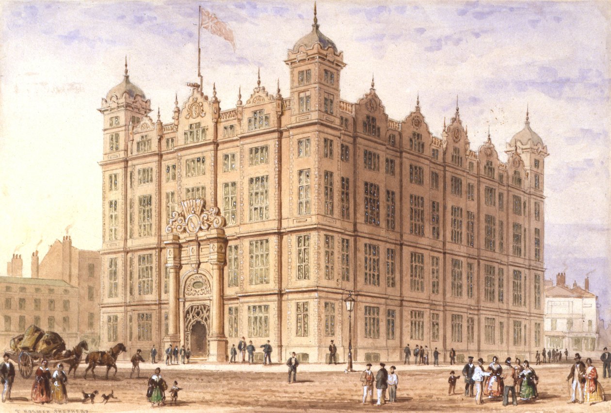 Liverpool Sailors" Home, 1850 af Thomas Hosmer Shepherd