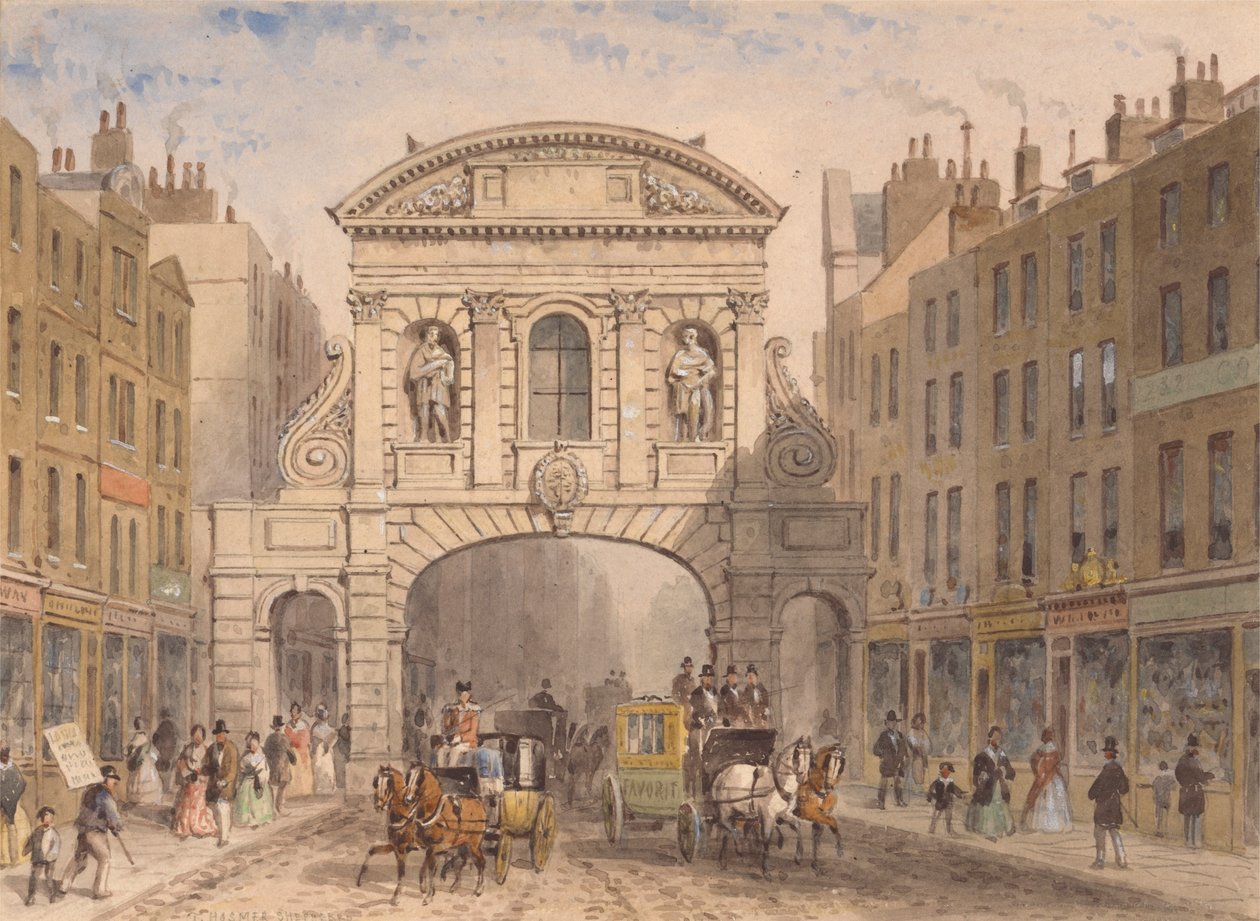 Temple Bar af Thomas Hosmer Shepherd